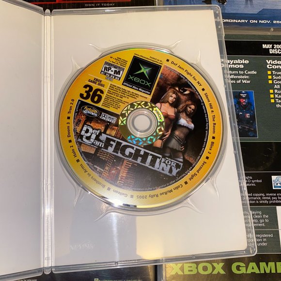 LOT of 6 Xbox official magazine demo discs with games 2004/2004 - Picture 3 of 9